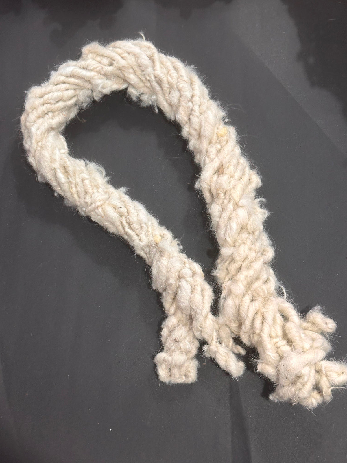 White NZ Hand-Carded Yarn